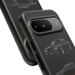 Black GNX Phone Case, Three-View Muscle Car Vector Tough Cover