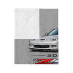 2007 Z06 C6 Velveteen Microfiber Blanket | Car enthusiast throw