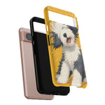 Sheepdog Hair Flip Phone Case Funny Dog Lover Gift