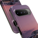 Sunset Skyline GT-R R32 phone case | car reflection, purple dusk