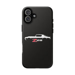 1970 Camaro Z28 White Silhouette Tough Phone Case Cover Gift