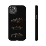 Trans Am Phone Case Black Gold, Three-View Vector Tough Cover