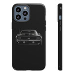 1969 Camaro Black Restomod Front Tough Phone Case Cover Gift