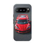 Red C8 Z06 Track Wing Tough Phone Case Cover Gift Art