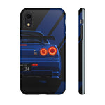 R34 Skyline Afterburner Rear GT-R Tough Phone Case for JDM Fans