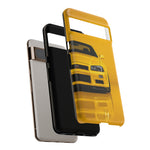 Yellow Skyline Phone Case, R34 GTR 90s JDM Legend Tough Cover for Men Gift