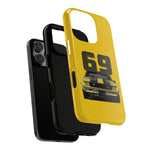 1969 Camaro Z28 Yellow Front View Muscle Car Tough Phone Case