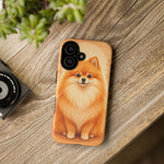 Pomeranian Tiny Fox Fluffy Art Tough Phone Case