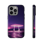 Neon Fuel Station Desert Night Tough Phone Case Cover Gift