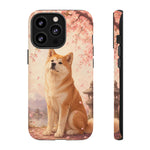 Akita Cherry Blossom Phone Case Sakura Dog Lover Gift