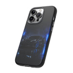 Neon Blue Sports Car C8 Phone Case | Tough Cases