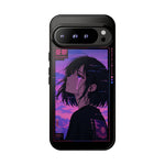Melancholy Anime Girl Phone Case Vaporwave Tough Case