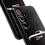1970 Camaro Z28 White Silhouette Tough Phone Case Cover Gift