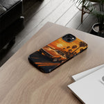 Orange Corvette C3 Stingray Sunset Palms Phone Case
