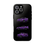 MK4 Supra Phone Case Purple, Three-View Vector Cover
