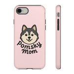 Pomsky Mom Phone Case | Cute Dog Illustration