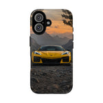 C8 Z06 Corvette Phone Case, Yellow Mountain Dusk Cover, Gift