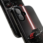 Camaro ZL1 Phone Case, Black Red Racing Stripe Studio Cover, Gift