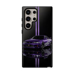R33 Skyline Phone Case, Purple 97 JDM Sports Car Stripe Studio Cover