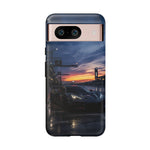 C8 GT Race Car Pit Lane Sunset Phone Case Tough Case
