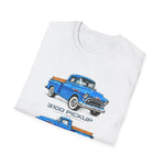 1957 Chevy 3100 Classic Truck T-Shirt | Vintage Pickup Trio Illustrations