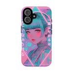 Neon Cyber Geisha phone case | Tough Case