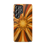 Gold Starburst 70s Retro Art Tough Phone Case