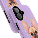 French Bulldog Bat Ears Kawaii Pet Dog Art Tough Phone Case