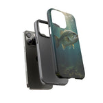 Largemouth Bass Phone Case, Sunlit Underwater Tough Cover, Gift