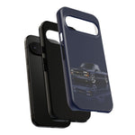 Navy Blue Chevy OBS Truck Phone Case, Classic Cover