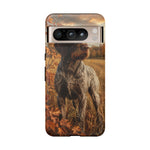 German Wirehaired Pointer Autumn Art Tough Phone Case