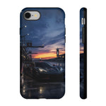 C8 GT Race Car Pit Lane Sunset Phone Case Tough Case