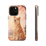 Akita Cherry Blossom Phone Case Sakura Dog Lover Gift