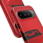Red Miata Phone Case, NA MX5 90s JDM Roadster Tough Cover