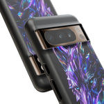 Holographic Wolf Phone Case, Fractured Prism Iridescent Cover