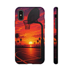 Basketball Court Sunset Phone Case | Tough Phone Case