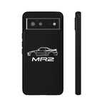 MR2 White Side Silhouette JDM Tough Phone Case Cover Gift