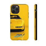 Yellow C4 ZR-1 Car Phone Case | Sports Car Tough Cover