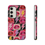 Pop Art Lips and Lightning Bolt Phone Case