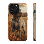 German Wirehaired Pointer Autumn Art Tough Phone Case