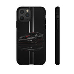 300ZX Phone Case, Black 90 JDM Sports Car Red Stripe Studio Cover