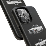 Chevy 1500 OBS Truck Phone Case White, Three-View Vector Cover