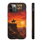 Western Sunset Cowboy Phone Case | Rugged Protective Cover