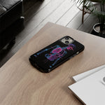 Neon Anatomical Skeleton Phone Case | Internal Displacement Art