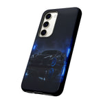 Neon Blue Sports Car C8 Phone Case | Tough Cases