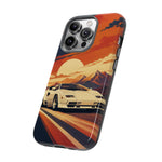Retro Sunset Countach phone case | Sports car tough cover