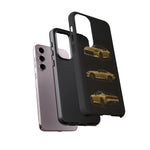 Gold Fairlady Z Classic Sports Car Tough Phone Case - 3 View