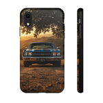 70 Chevelle SS Phone Case, Blue Muscle Car Golden Hour Dirt Road Cover