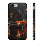 Challenger RT Phone Case, Rainy City Night Muscle Car Tough Cover