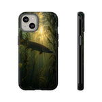Northern Pike Fishing Phone Case, Weed Bed Silhouette Cover, Gift